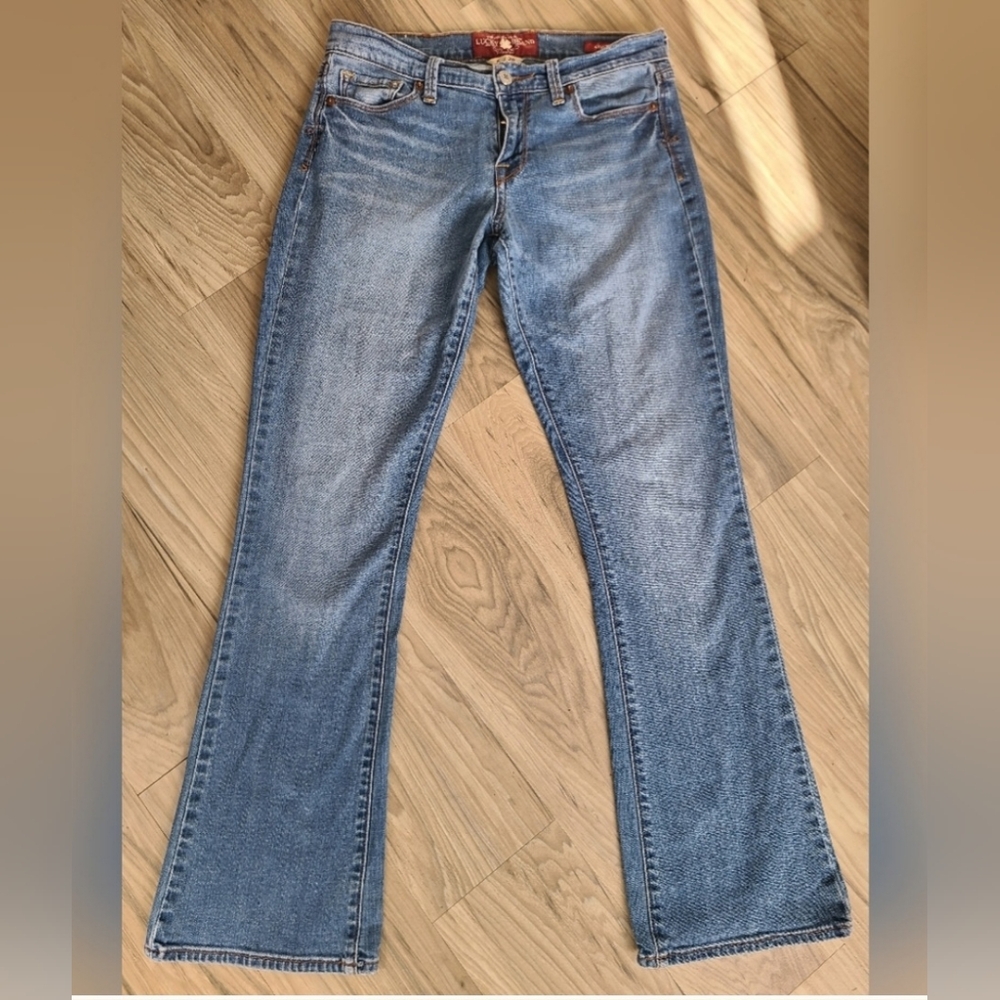 Lucky Blue Denim Jeans Sophia Boot Size 6/28
